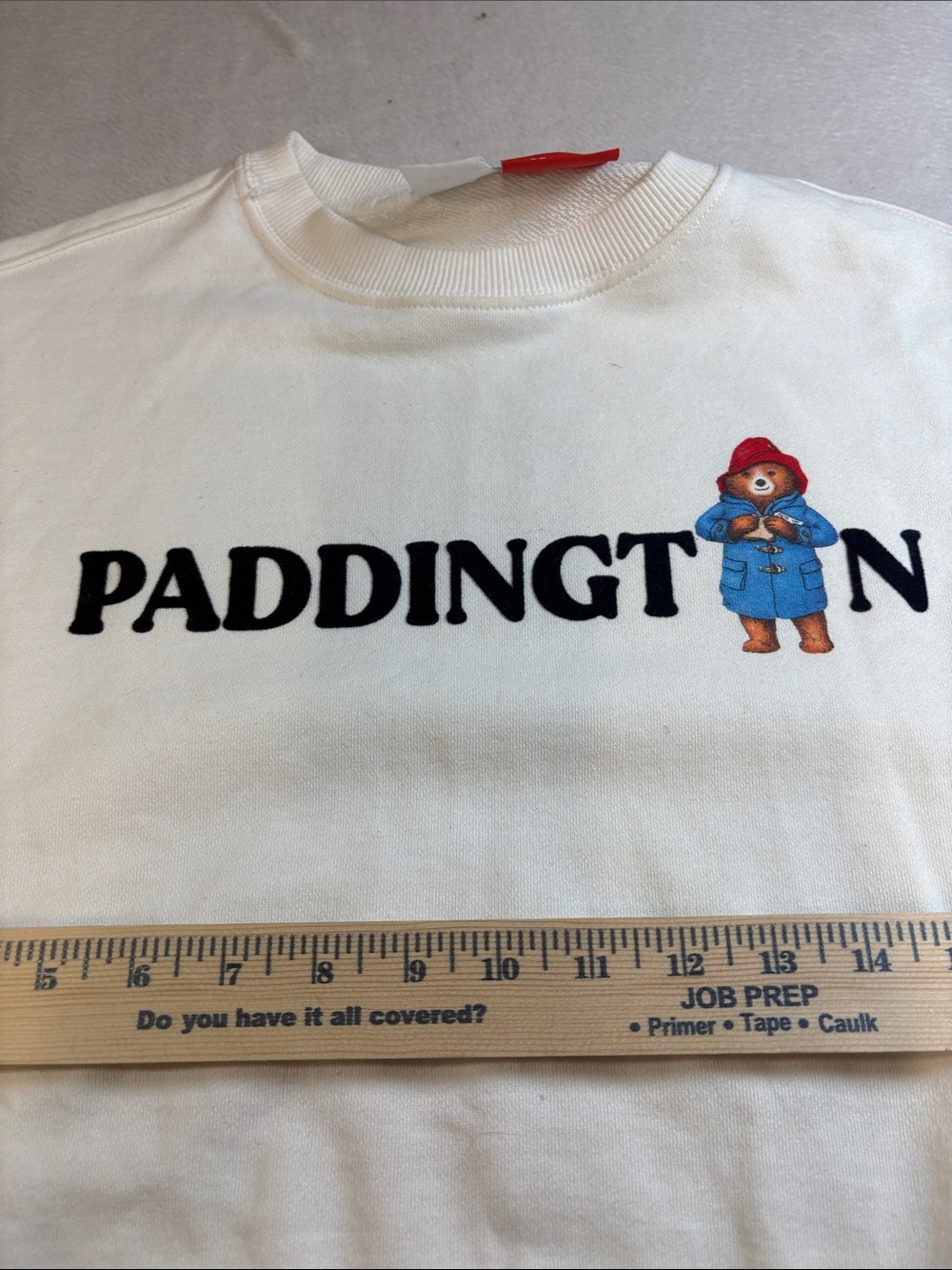 Zara Cream Crewneck Sweater with Paddington Graphic - Picture 4 of 8